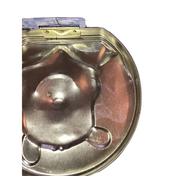 Vintage Winnie The Pooh Tin Storage Container Mini Lunch Box - Picture 5 of 10